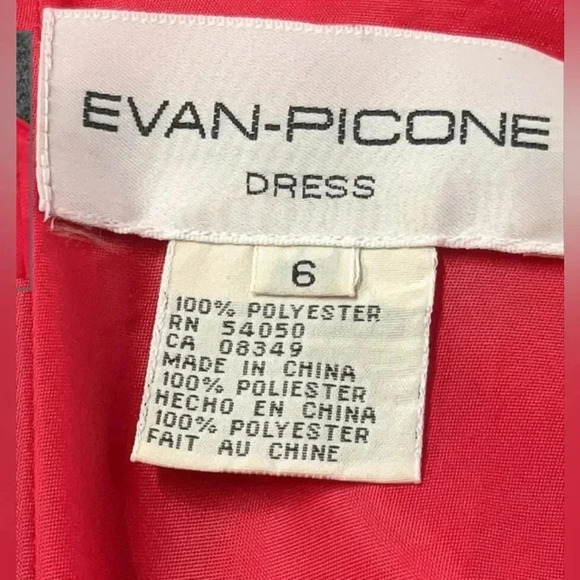 Evan Picone Formal Dress - EUC - Size 6, Fully Lined, Halter Neck, Hot Pink - Picture 2 of 8